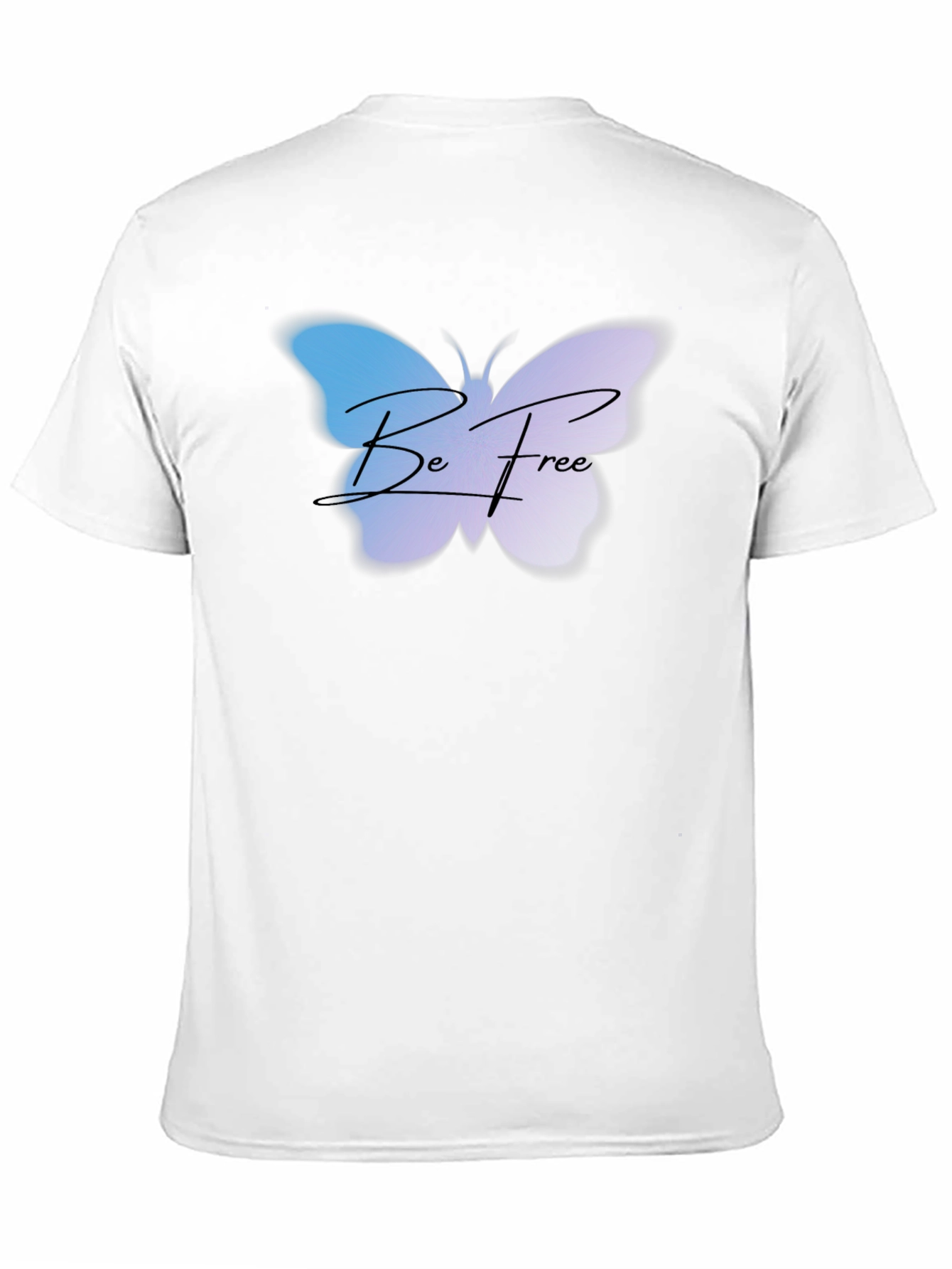 Be Free Butterfly Graphic Tee - Black