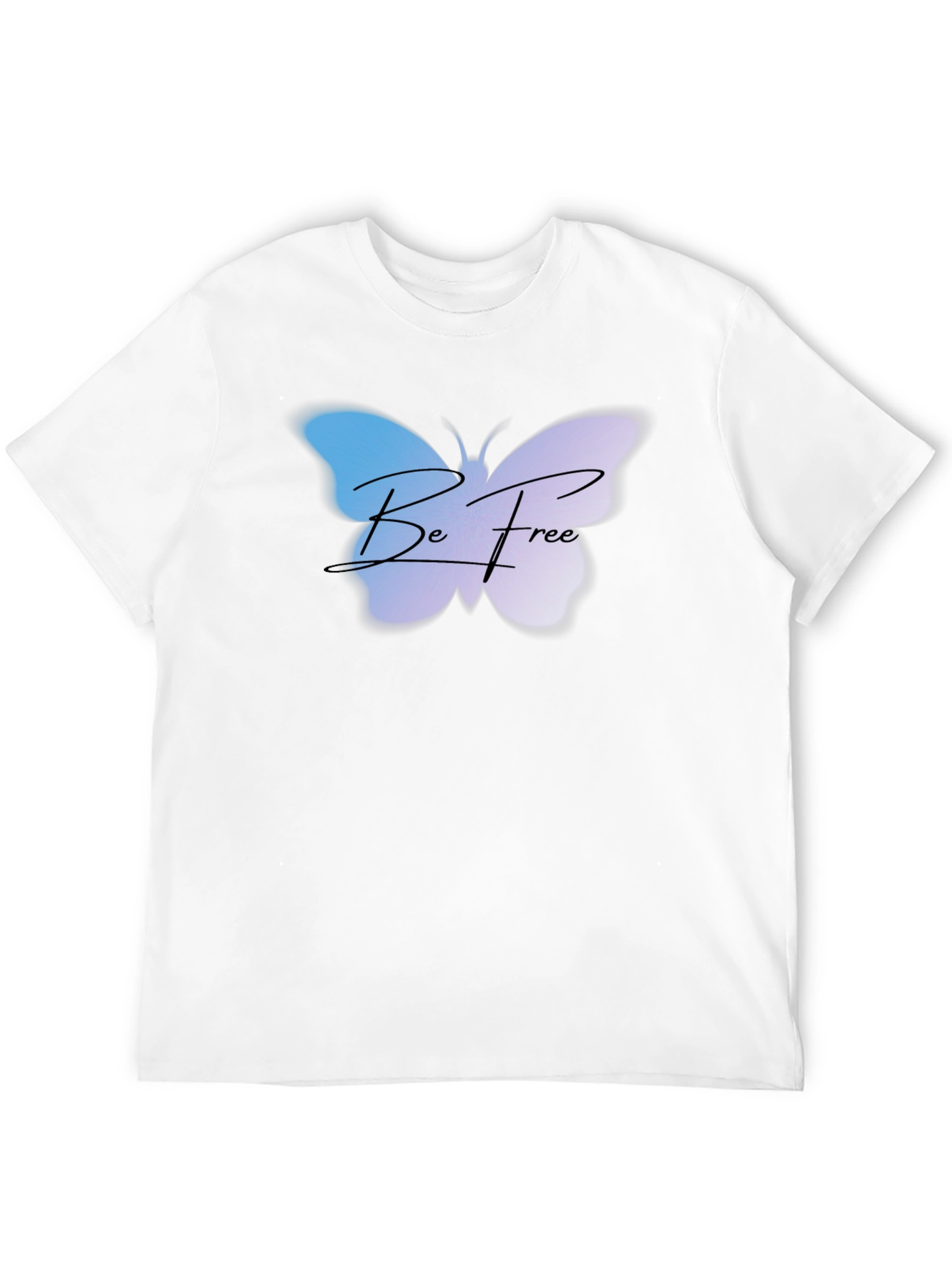 Be Free Butterfly Graphic Tee - Black