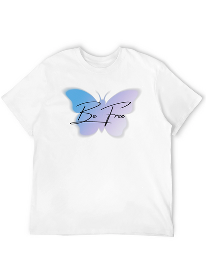 Be Free Butterfly Graphic Tee - Black