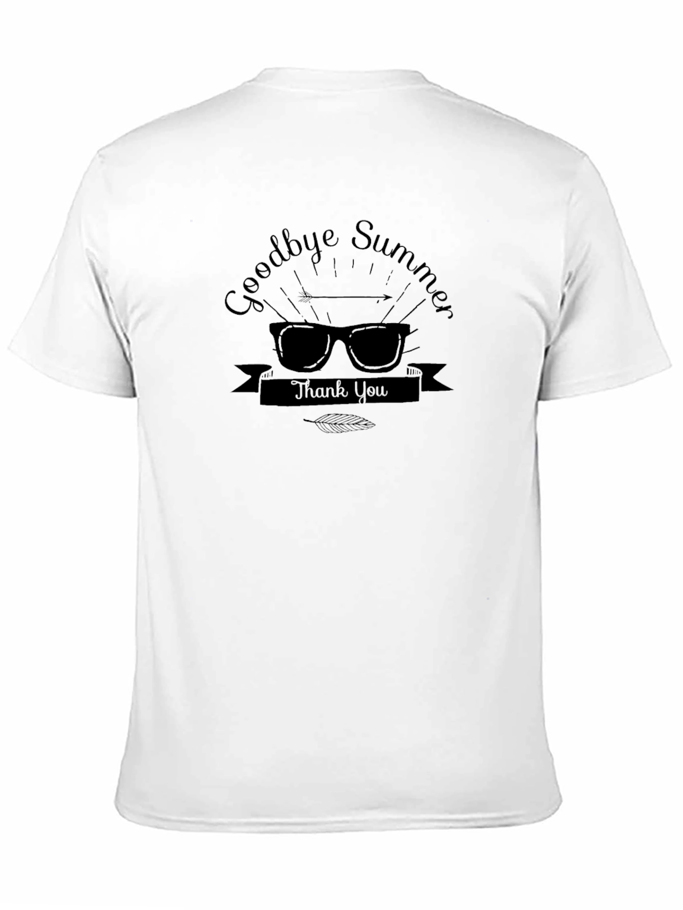 Goodbye Summer Graphic Tee - Black