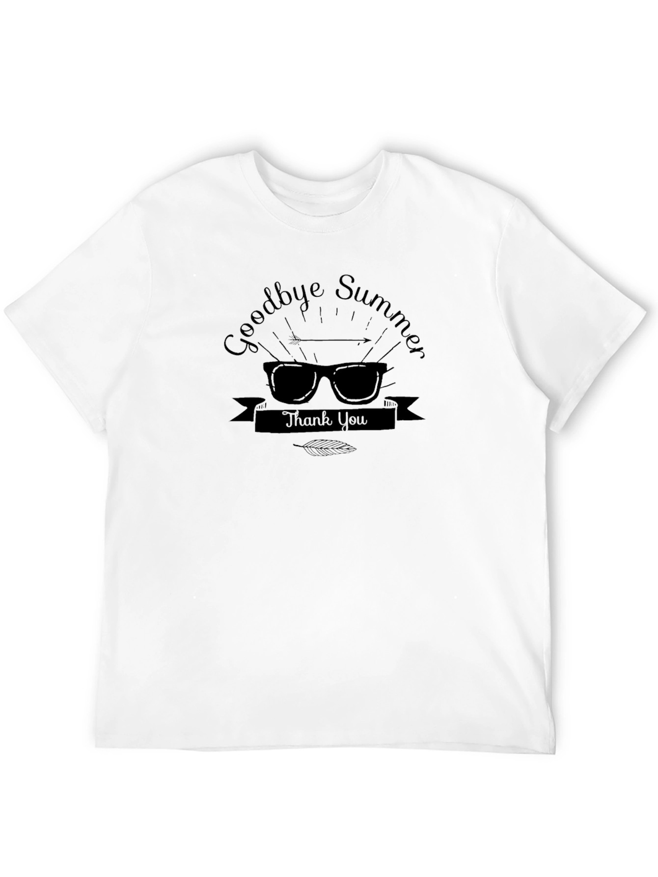 Goodbye Summer Graphic Tee - Black