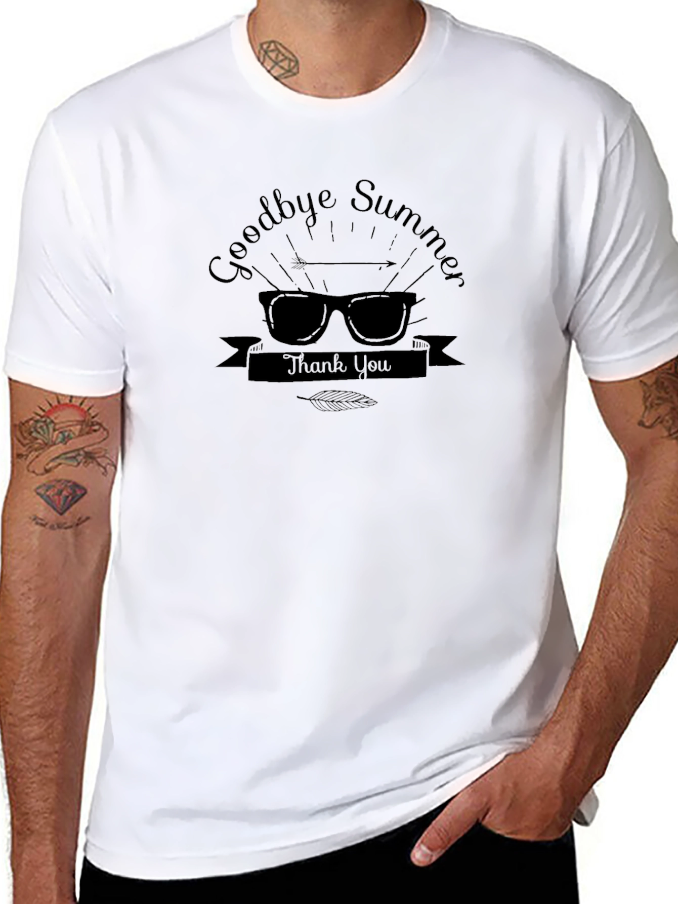 Goodbye Summer Graphic Tee - Black