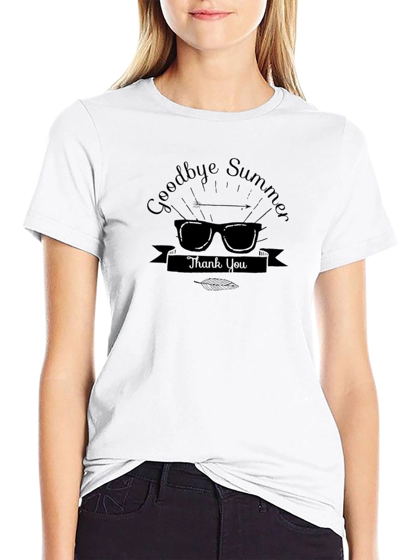 Goodbye Summer Graphic Tee - Black