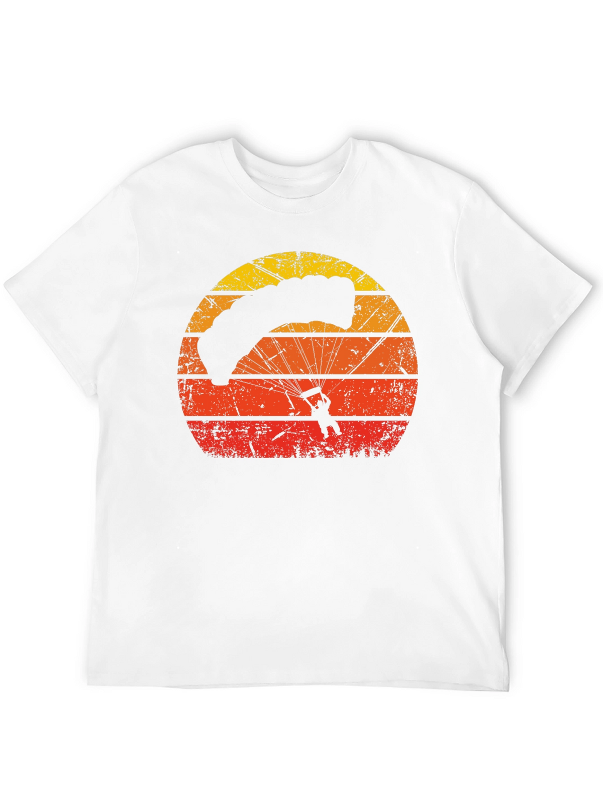Retro Sunset Parachute Graphic T-Shirt