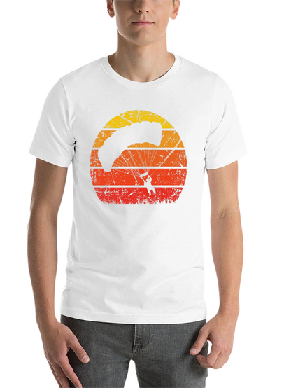 Retro Sunset Parachute Graphic T-Shirt