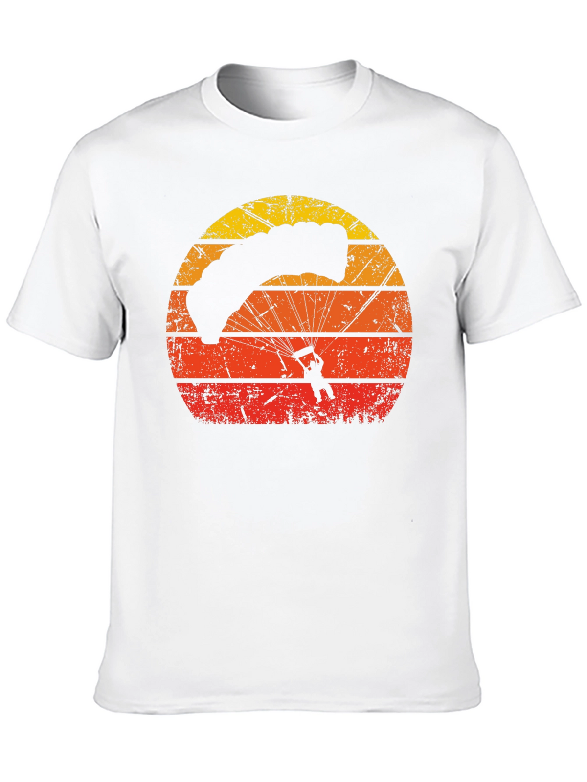 Retro Sunset Parachute Graphic T-Shirt