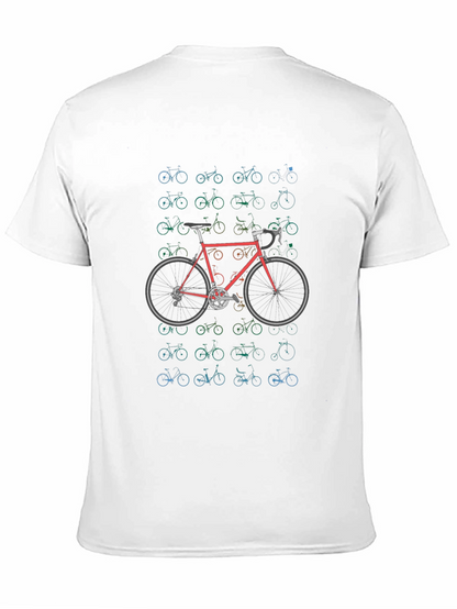 Bike Pattern Graphic T-Shirt