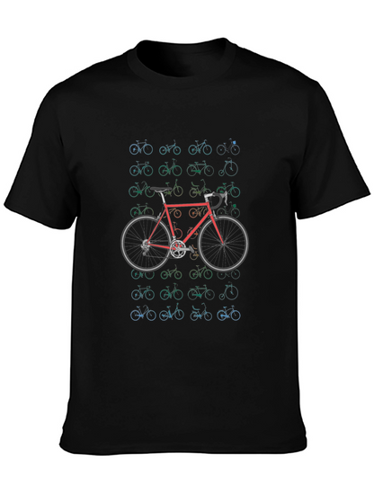 Bike Pattern Graphic T-Shirt