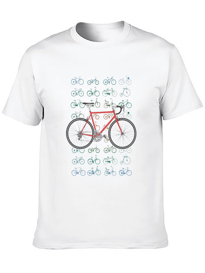 Bike Pattern Graphic T-Shirt