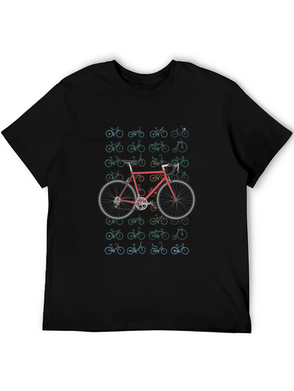 Bike Pattern Graphic T-Shirt