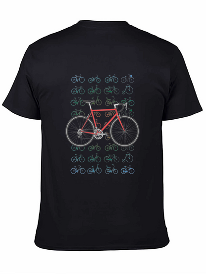 Bike Pattern Graphic T-Shirt