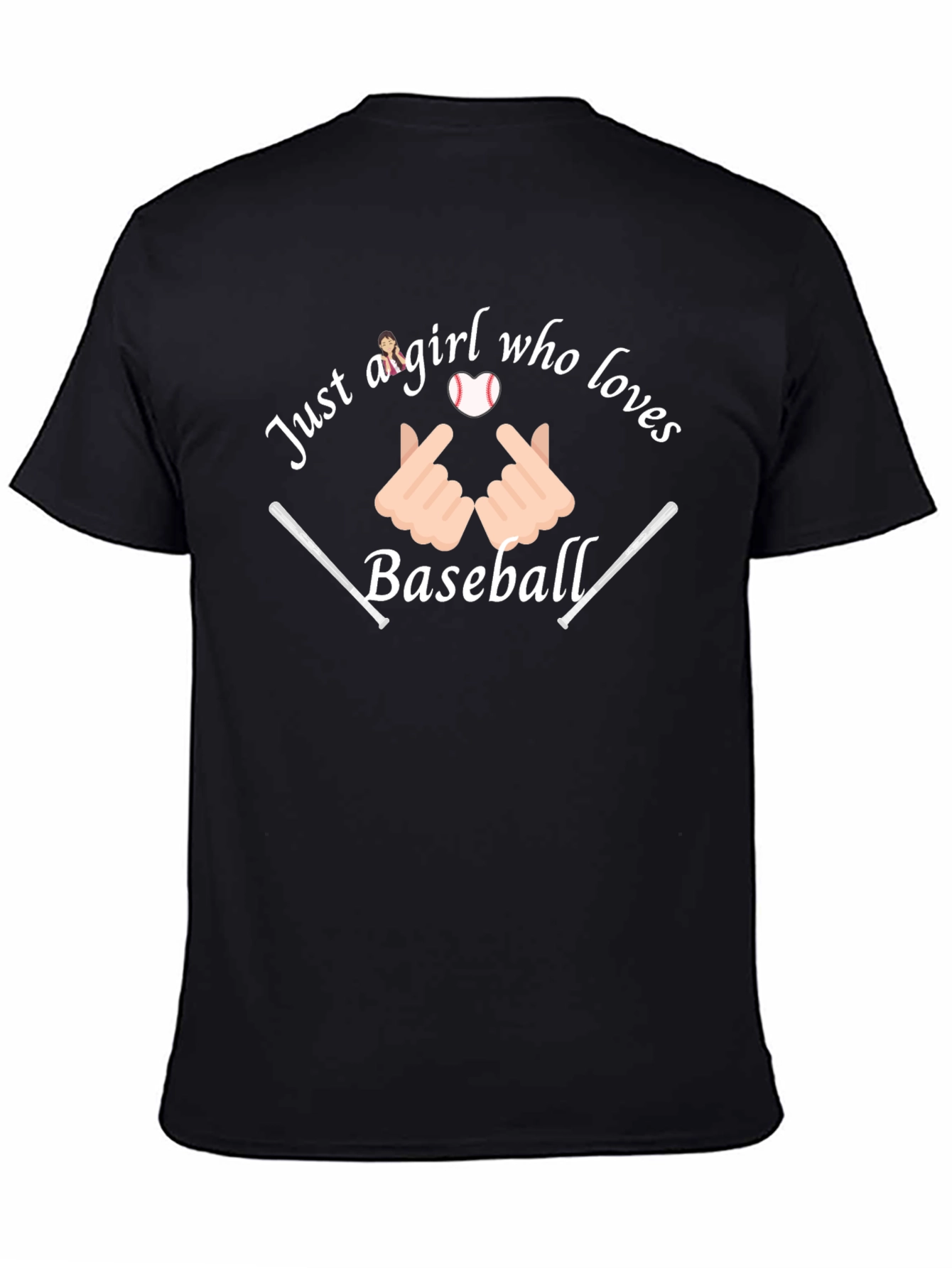 Just a Girl Who Loves Baseball Graphic Tee