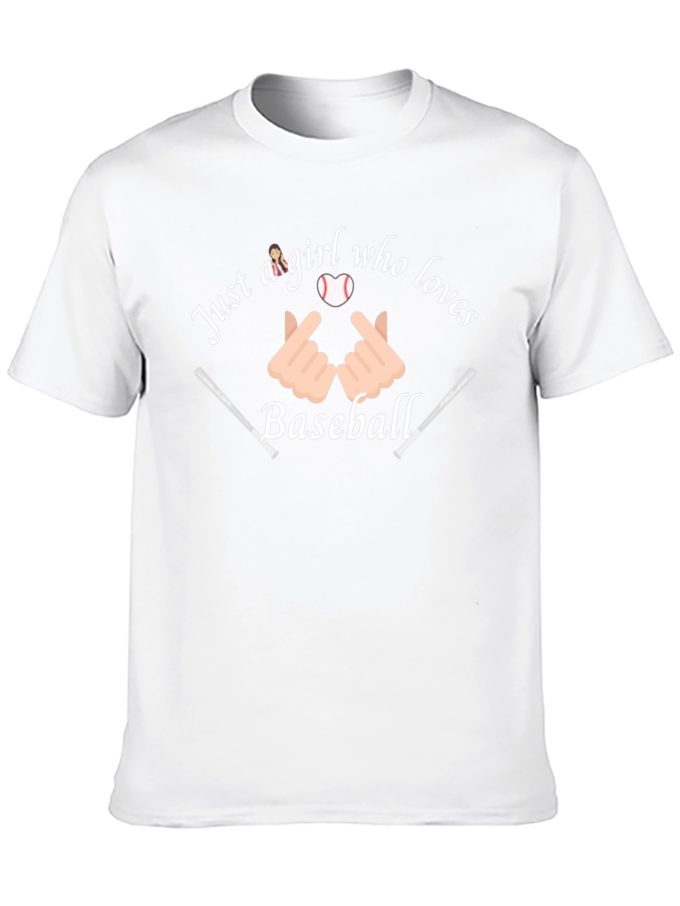 Just a Girl Who Loves Baseball Graphic Tee