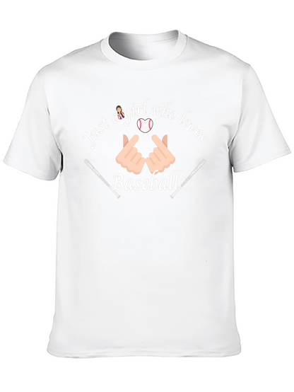 Just a Girl Who Loves Baseball Graphic Tee