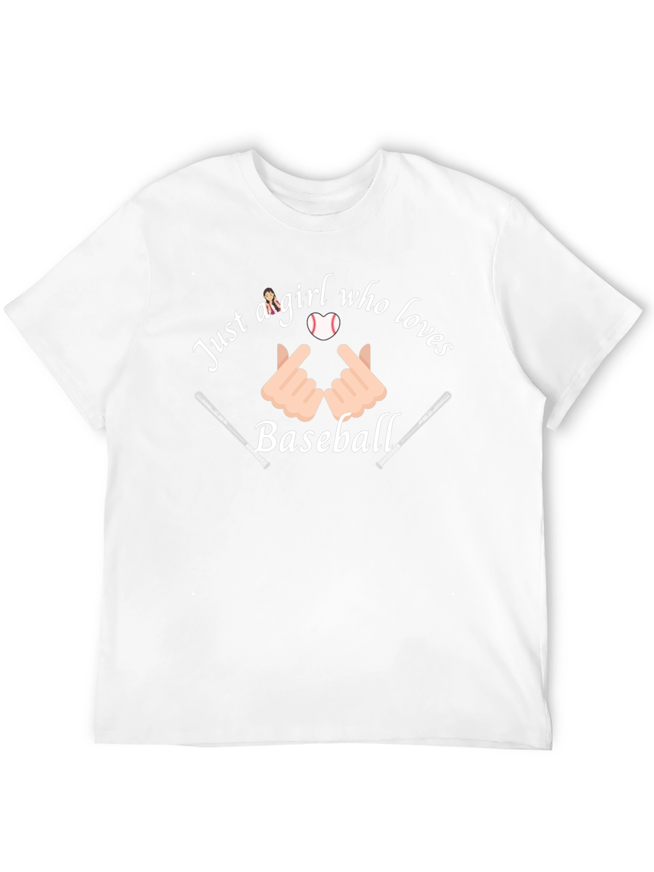 Just a Girl Who Loves Baseball Graphic Tee