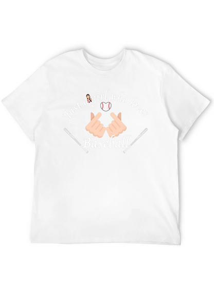 Just a Girl Who Loves Baseball Graphic Tee