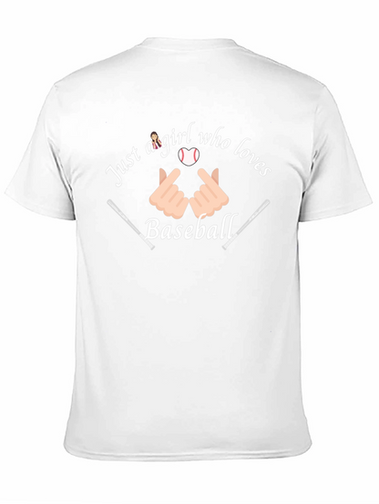 Just a Girl Who Loves Baseball Graphic Tee