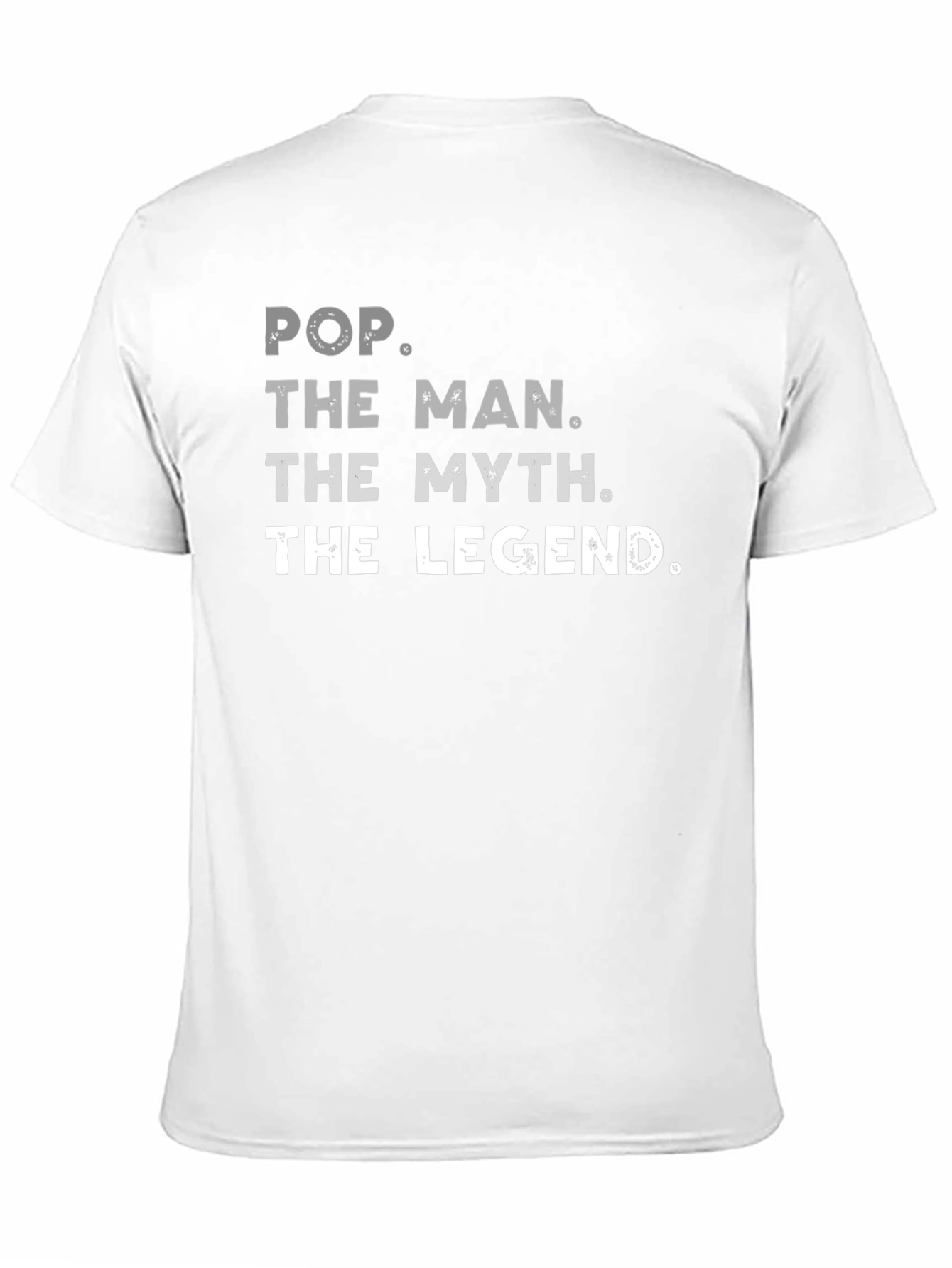 Pop The Man The Myth Legend Black Graphic T-Shirt
