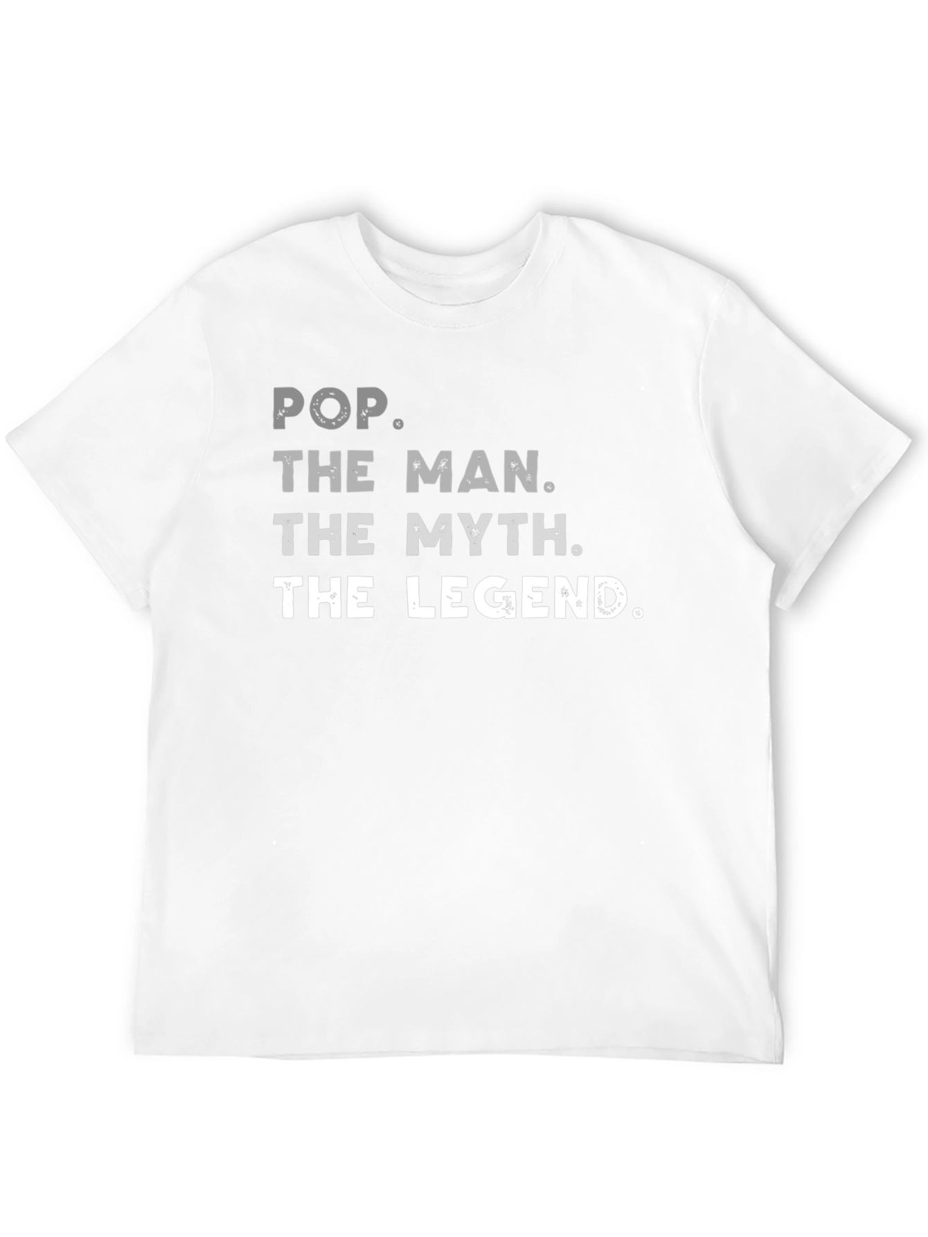 Pop The Man The Myth Legend Black Graphic T-Shirt