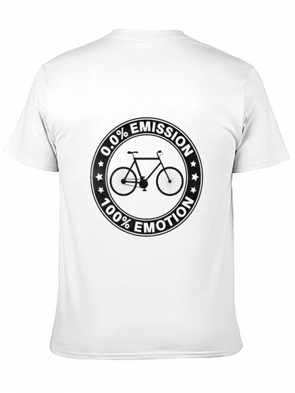Mens Black Bike Graphic Tee - Casual Style