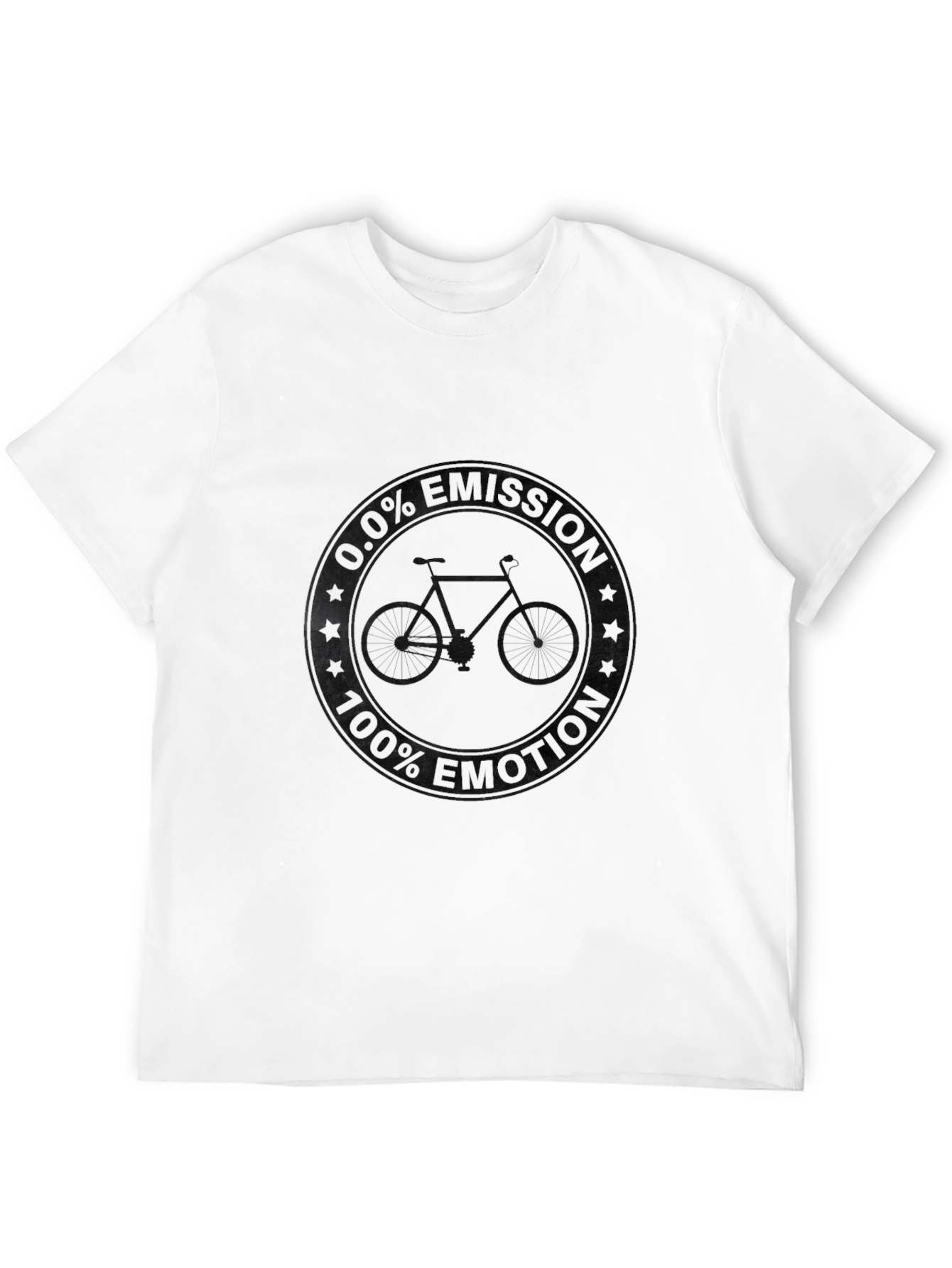 Mens Black Bike Graphic Tee - Casual Style