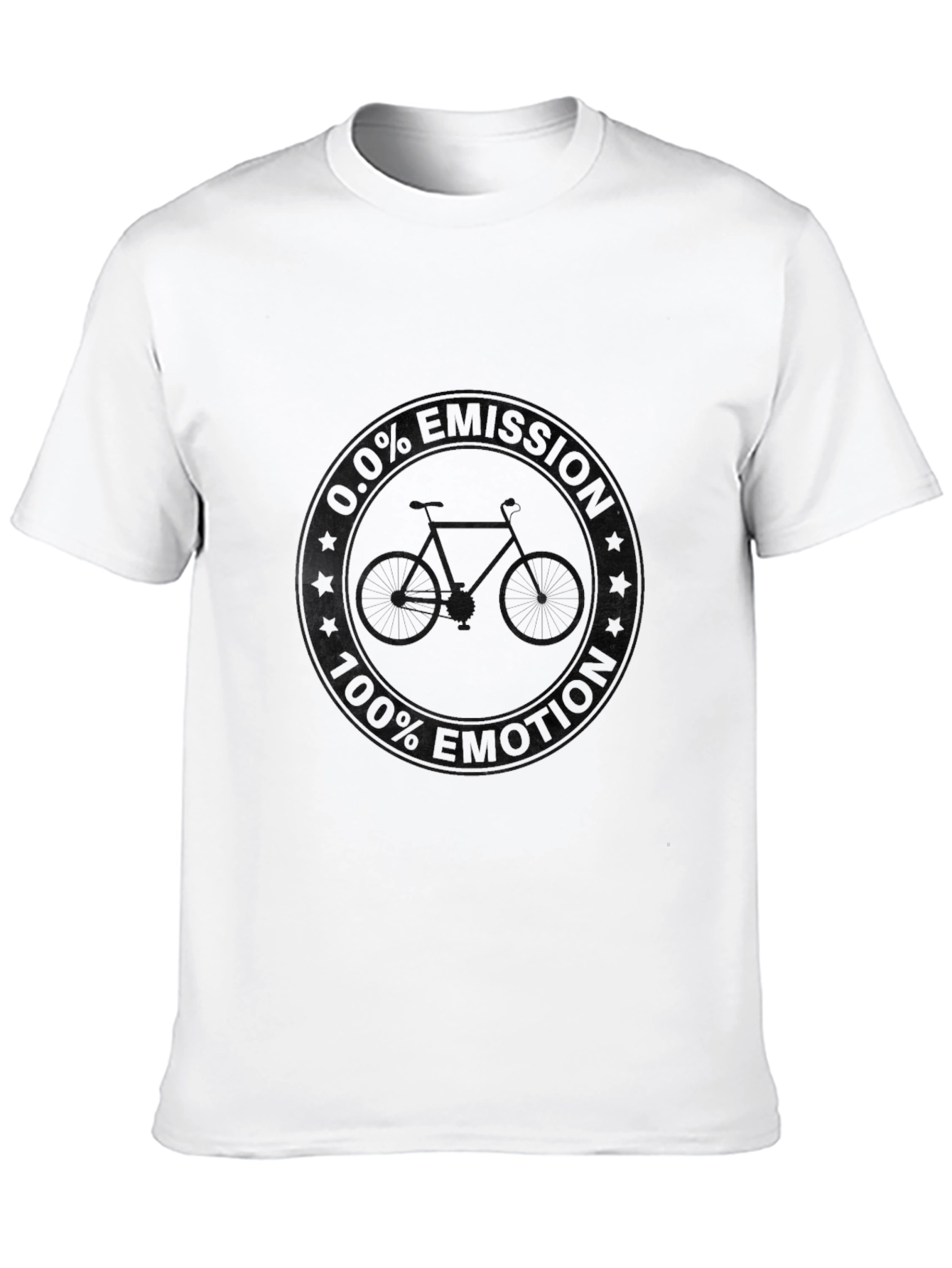 Mens Black Bike Graphic Tee - Casual Style