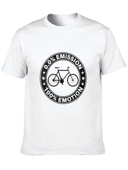 Mens Black Bike Graphic Tee - Casual Style
