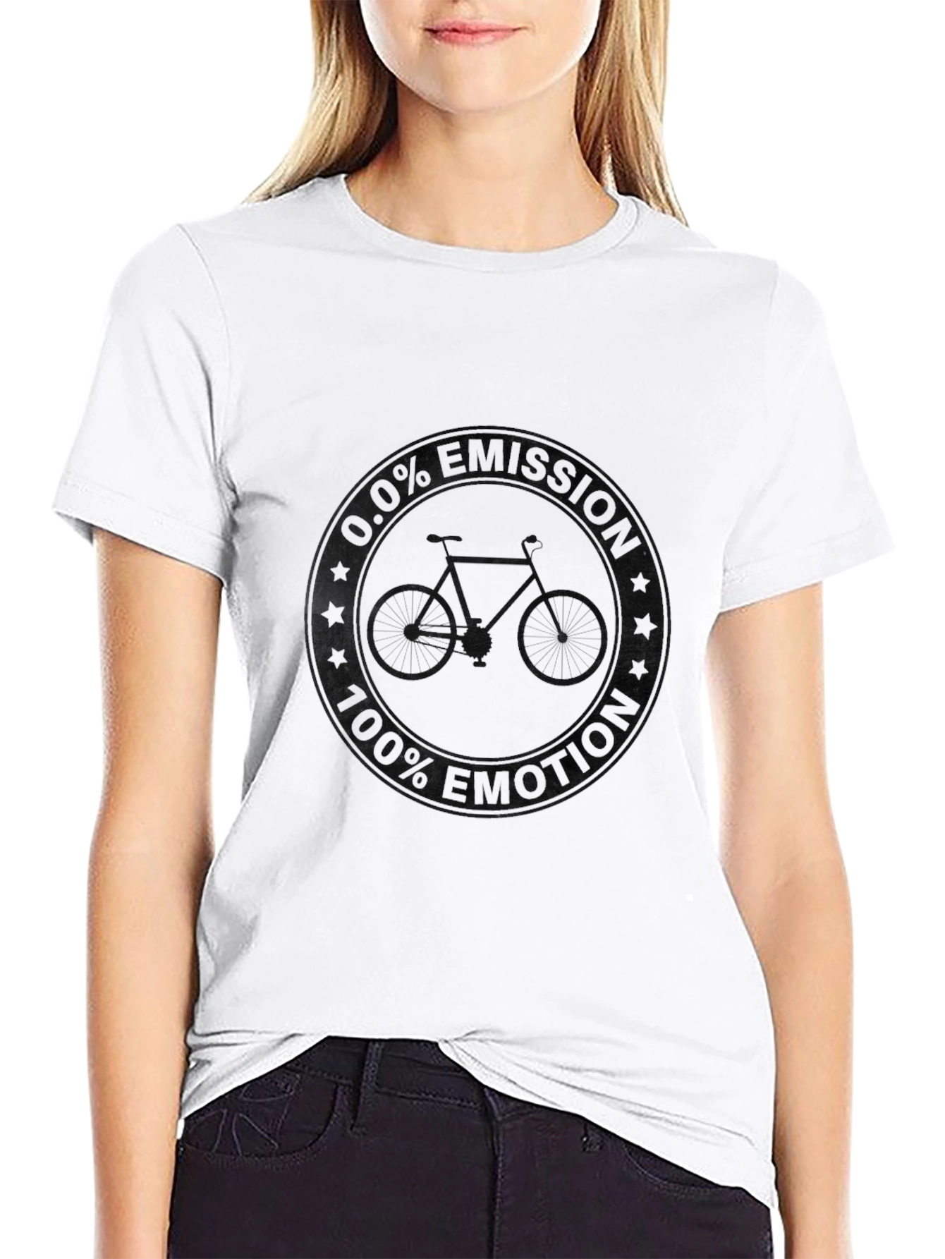 Mens Black Bike Graphic Tee - Casual Style