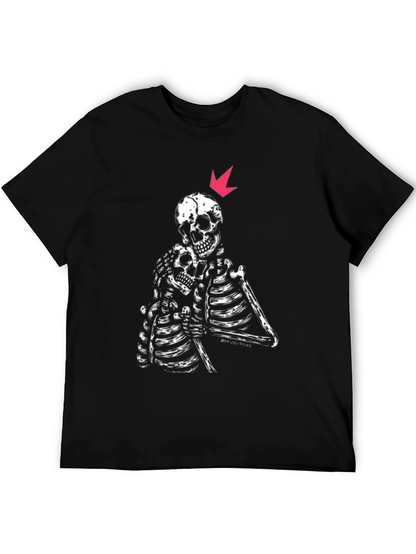 Skeleton Embrace Graphic Tee - Black