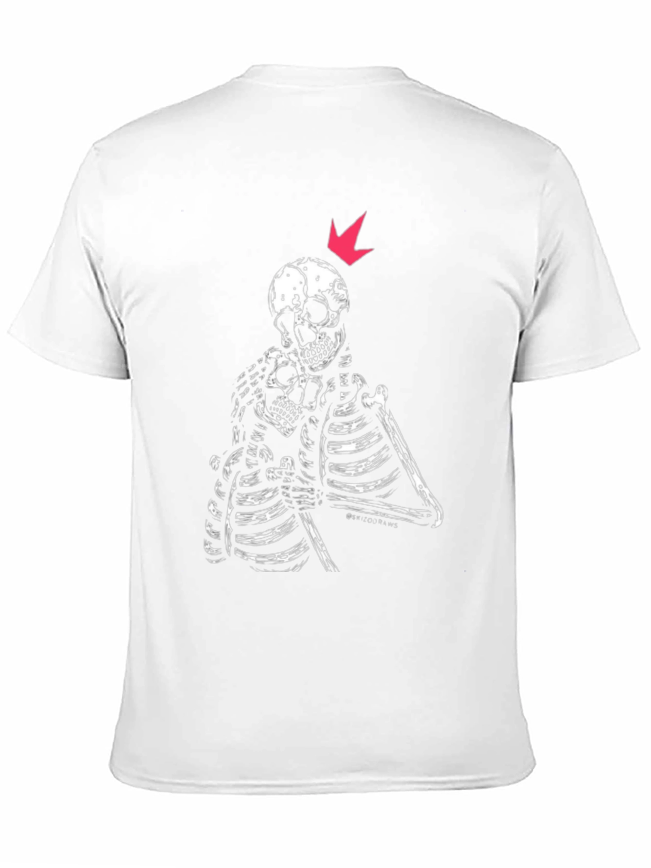 Skeleton Embrace Graphic Tee - Black
