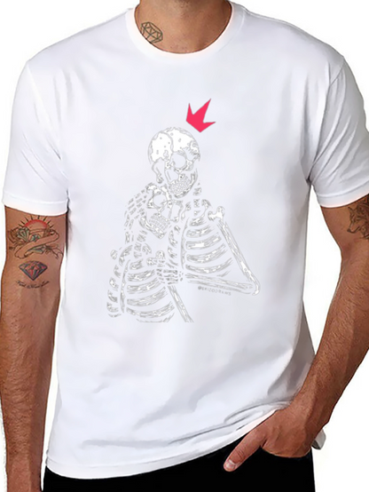 Skeleton Embrace Graphic Tee - Black