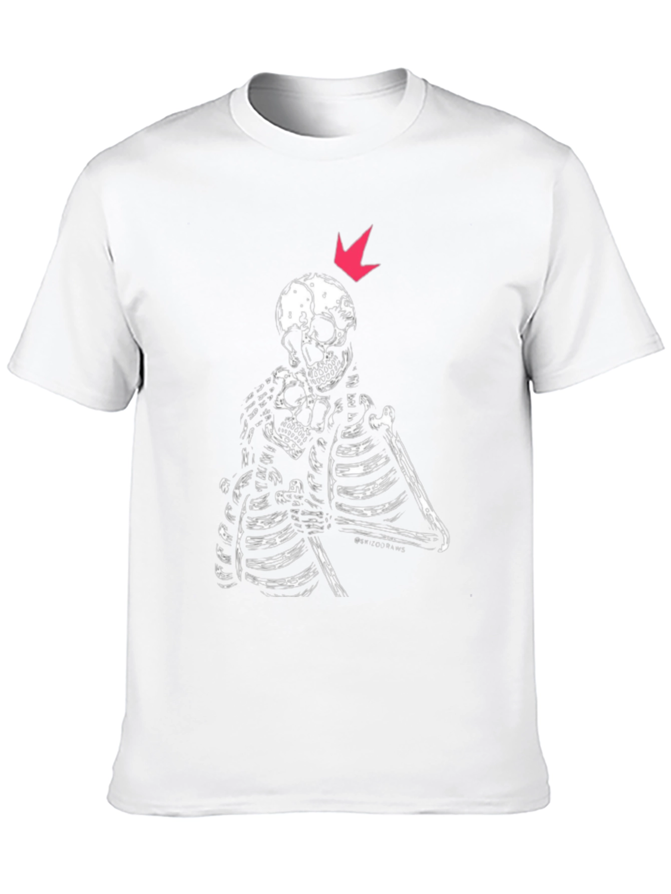 Skeleton Embrace Graphic Tee - Black