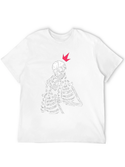 Skeleton Embrace Graphic Tee - Black