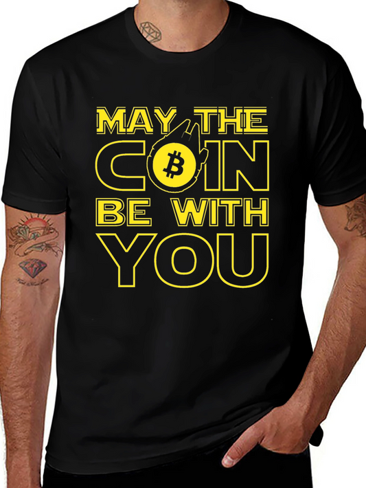 Bitcoin Star Wars T-Shirt: May The Coin Be With You