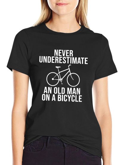 Old Man On A Bicycle Graphic T-Shirt