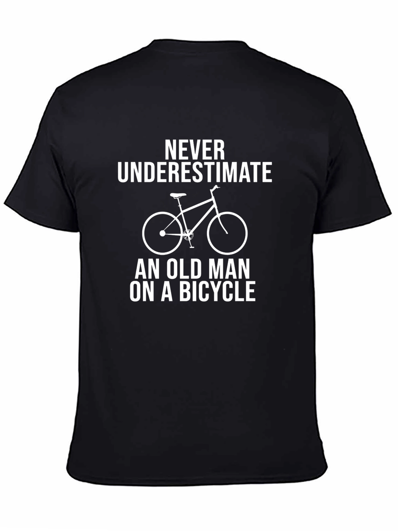 Old Man On A Bicycle Graphic T-Shirt