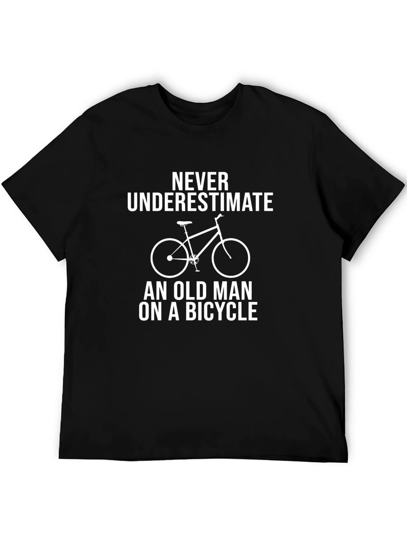 Old Man On A Bicycle Graphic T-Shirt