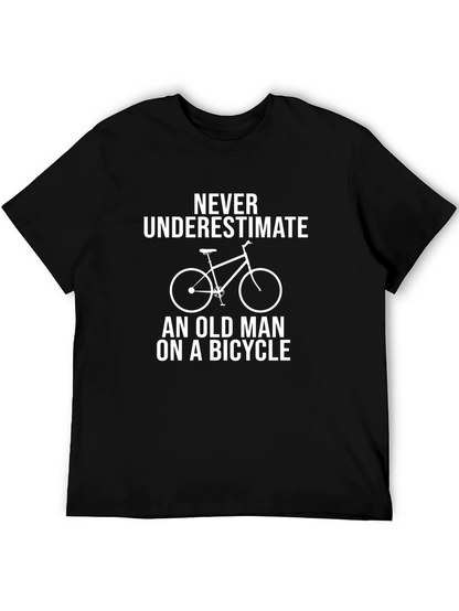 Old Man On A Bicycle Graphic T-Shirt