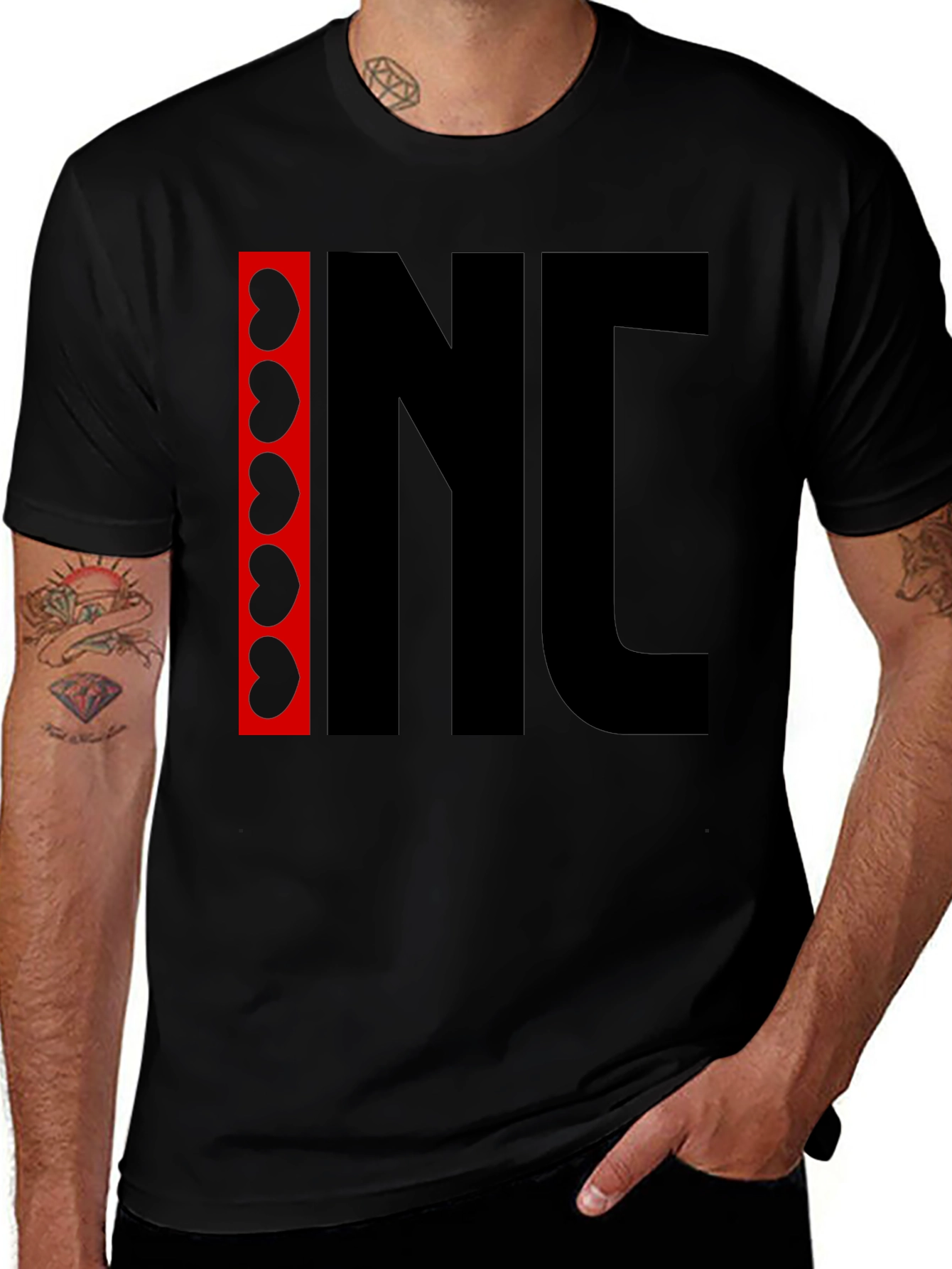 Novelty Graphic Print T-Shirt - Red Kidney Beans