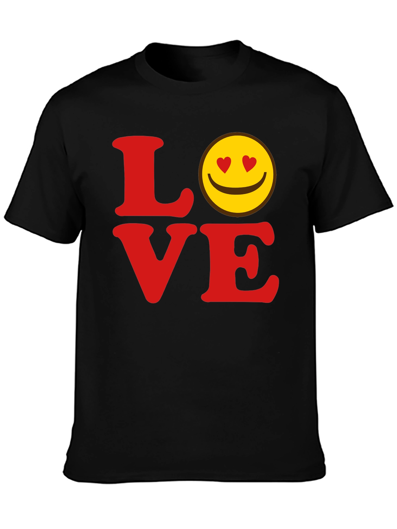 Love Smiley Face Graphic T-Shirt