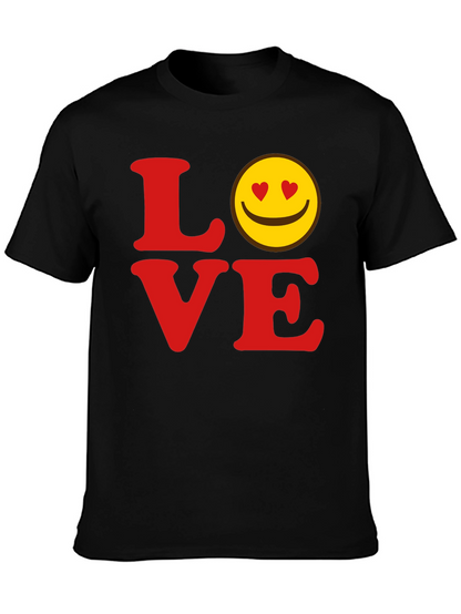 Love Smiley Face Graphic T-Shirt