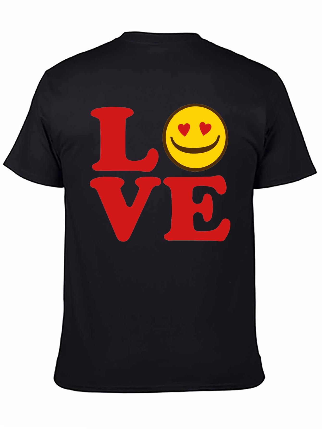 Love Smiley Face Graphic T-Shirt