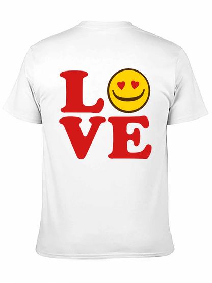 Love Smiley Face Graphic T-Shirt