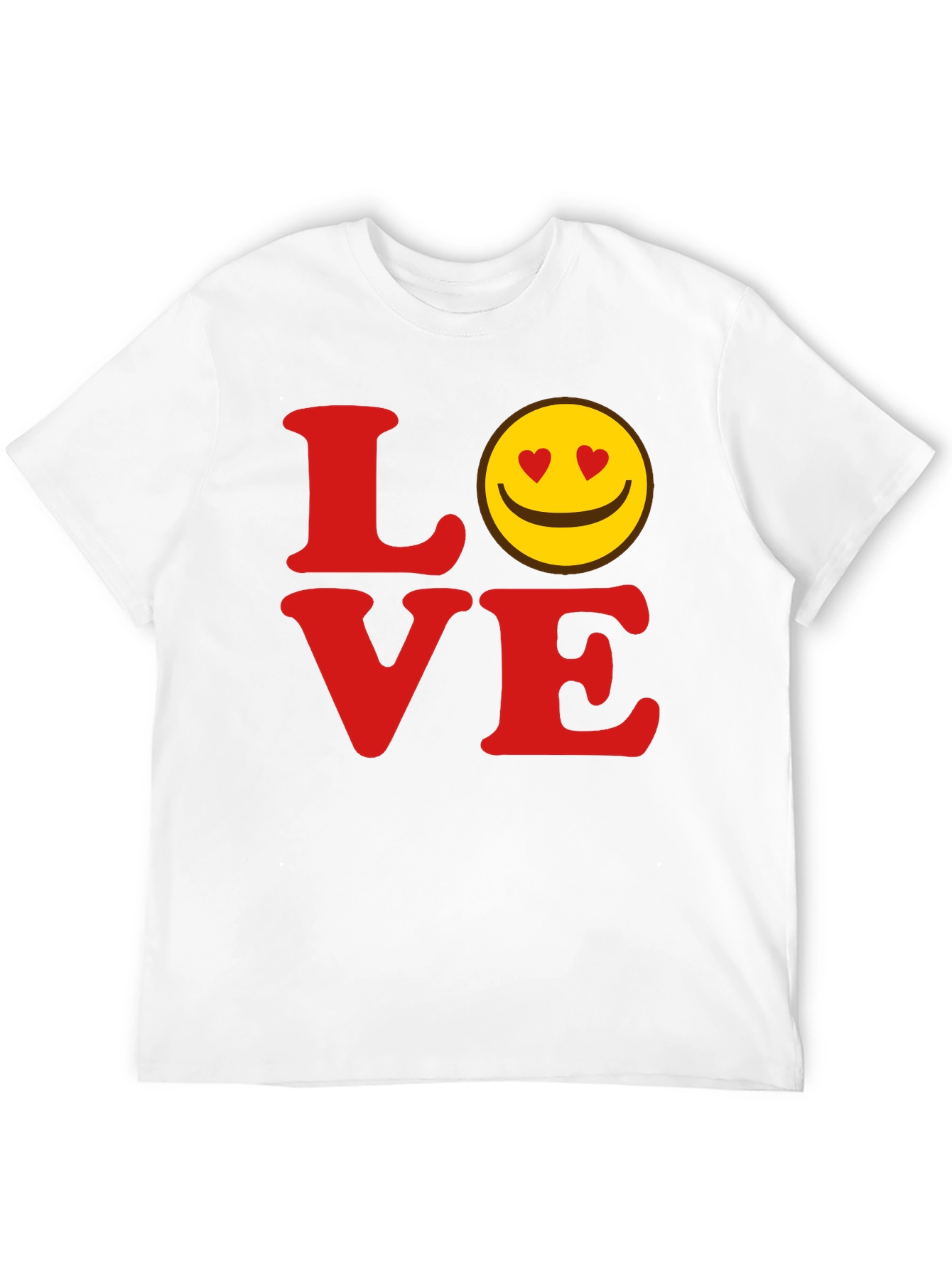 Love Smiley Face Graphic T-Shirt