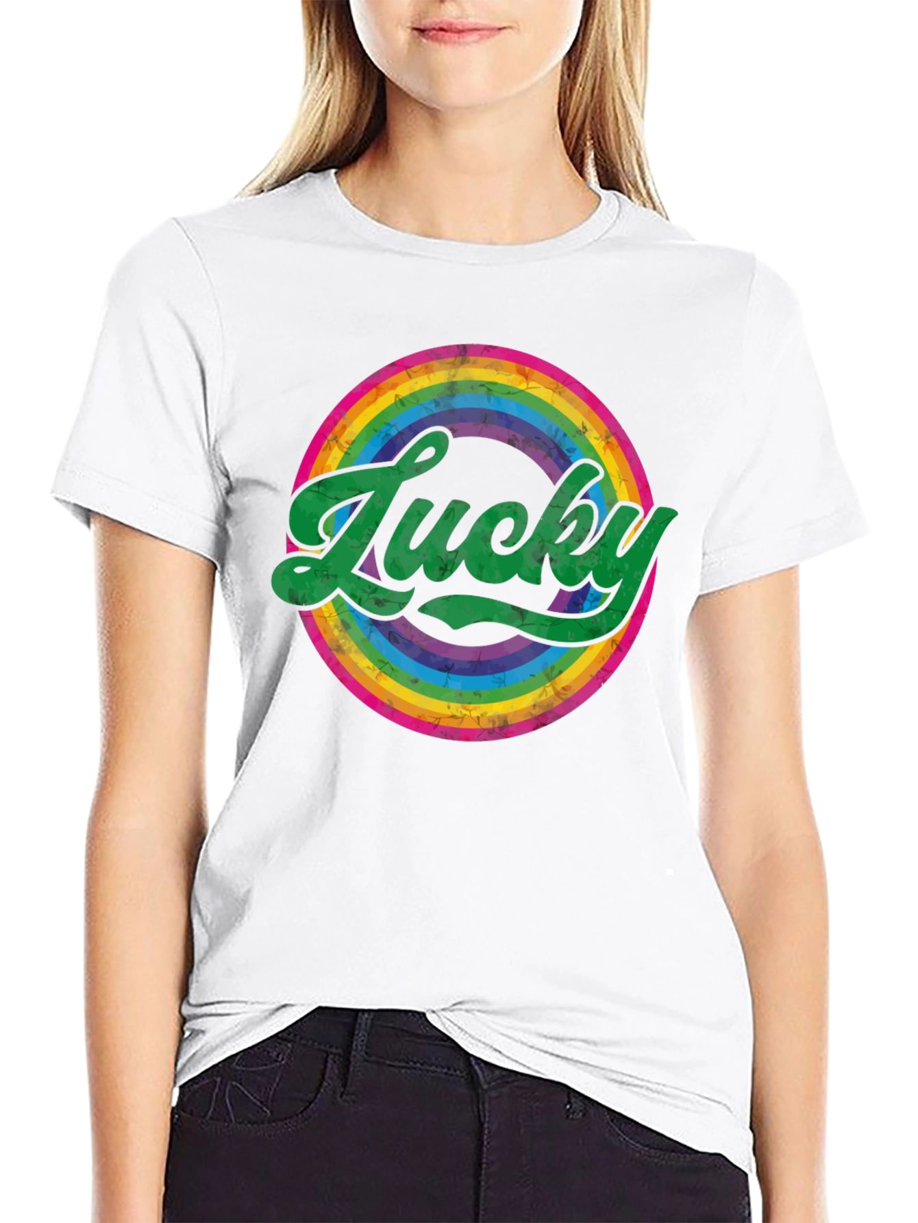 Lucky Rainbow Graphic Tee - St. Patricks Day Shirt