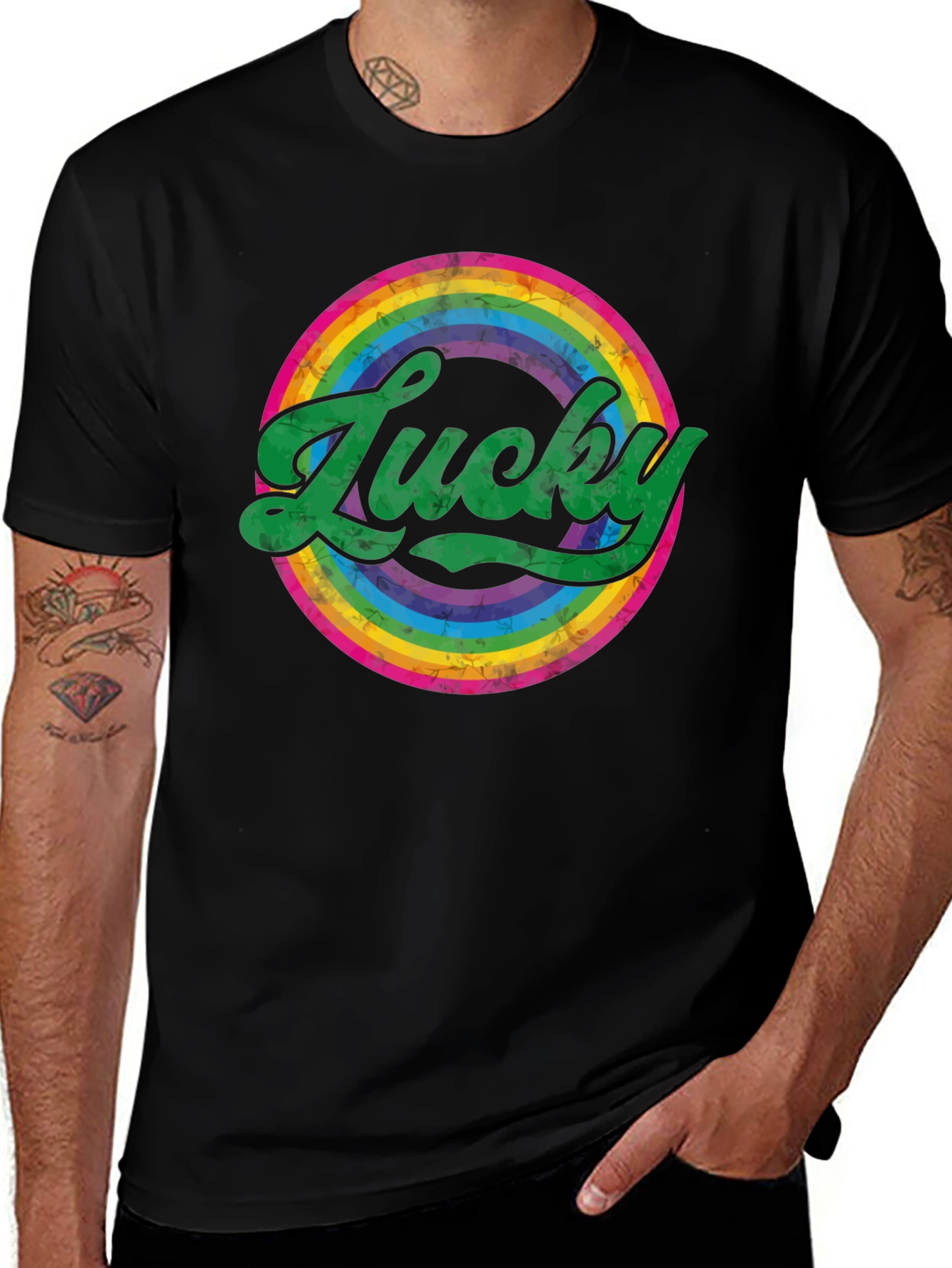 Lucky Rainbow Graphic Tee - St. Patricks Day Shirt