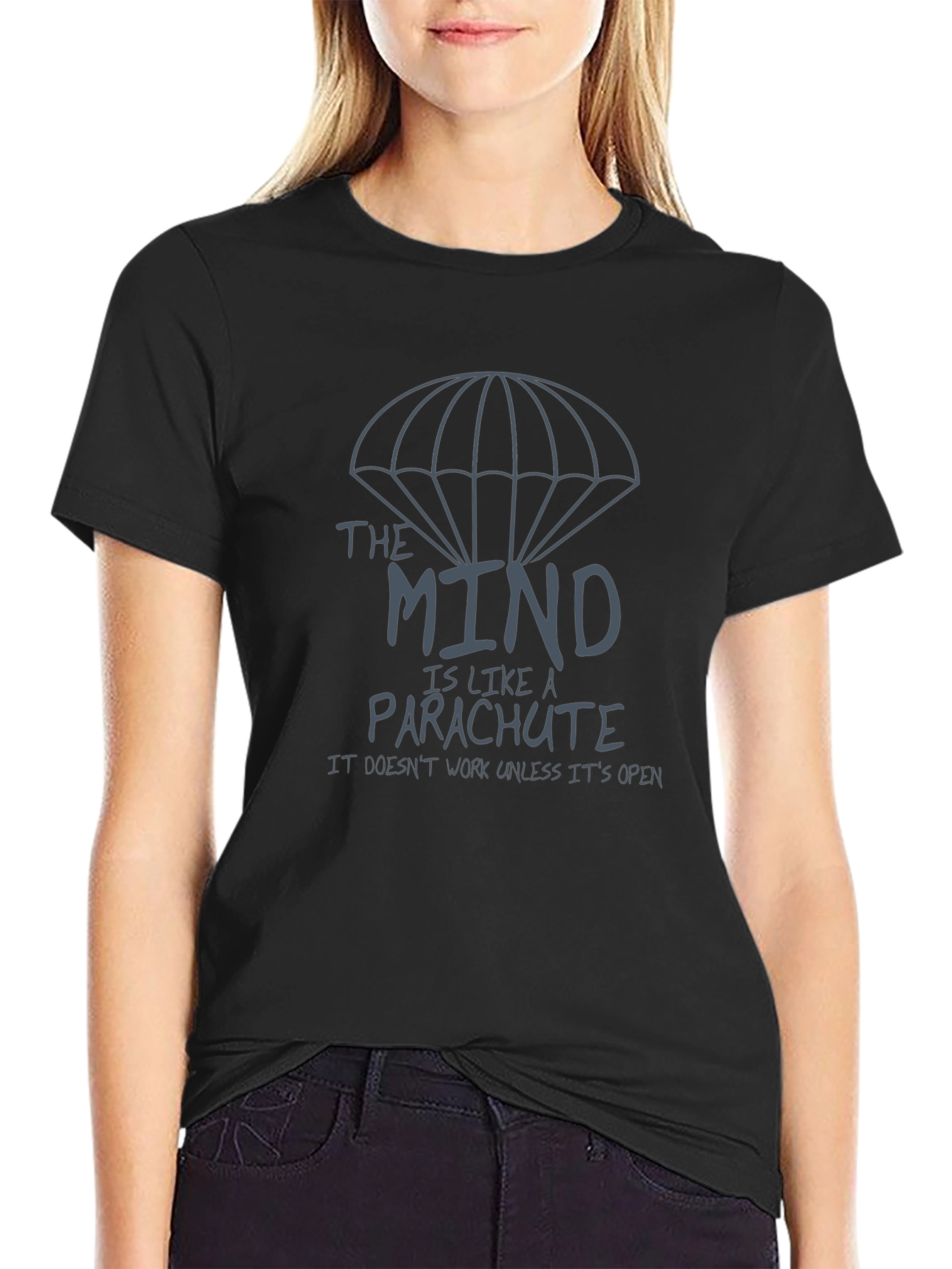 Open Mind Parachute Graphic T-Shirt