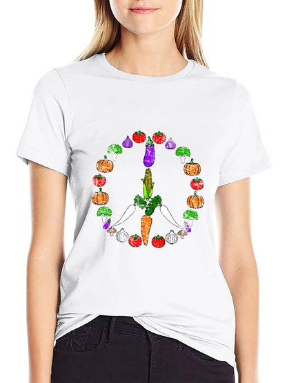 Vegan Peace Sign T-Shirt