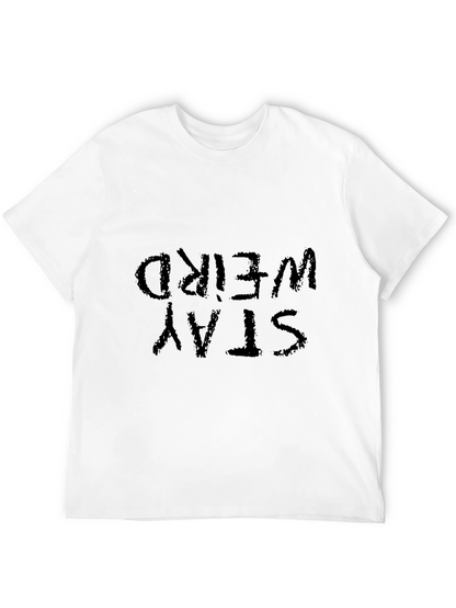 Stay Weird Black Graphic Tee