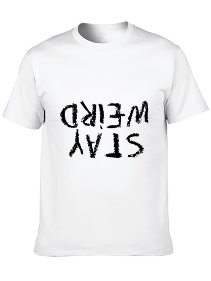 Stay Weird Black Graphic Tee